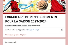 FEUILLE DE RENSEIGNEMENTS DE LA SAISON 2023-2024
