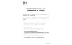 Demande de Licence T